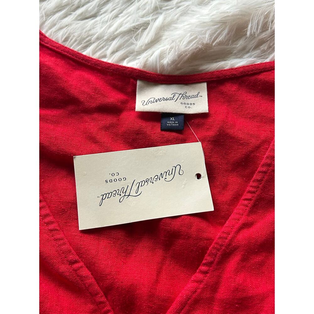 Universal Thread Red Button Front Maxi Dress XL L… - image 3